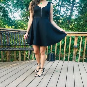Zipper Skater Dress